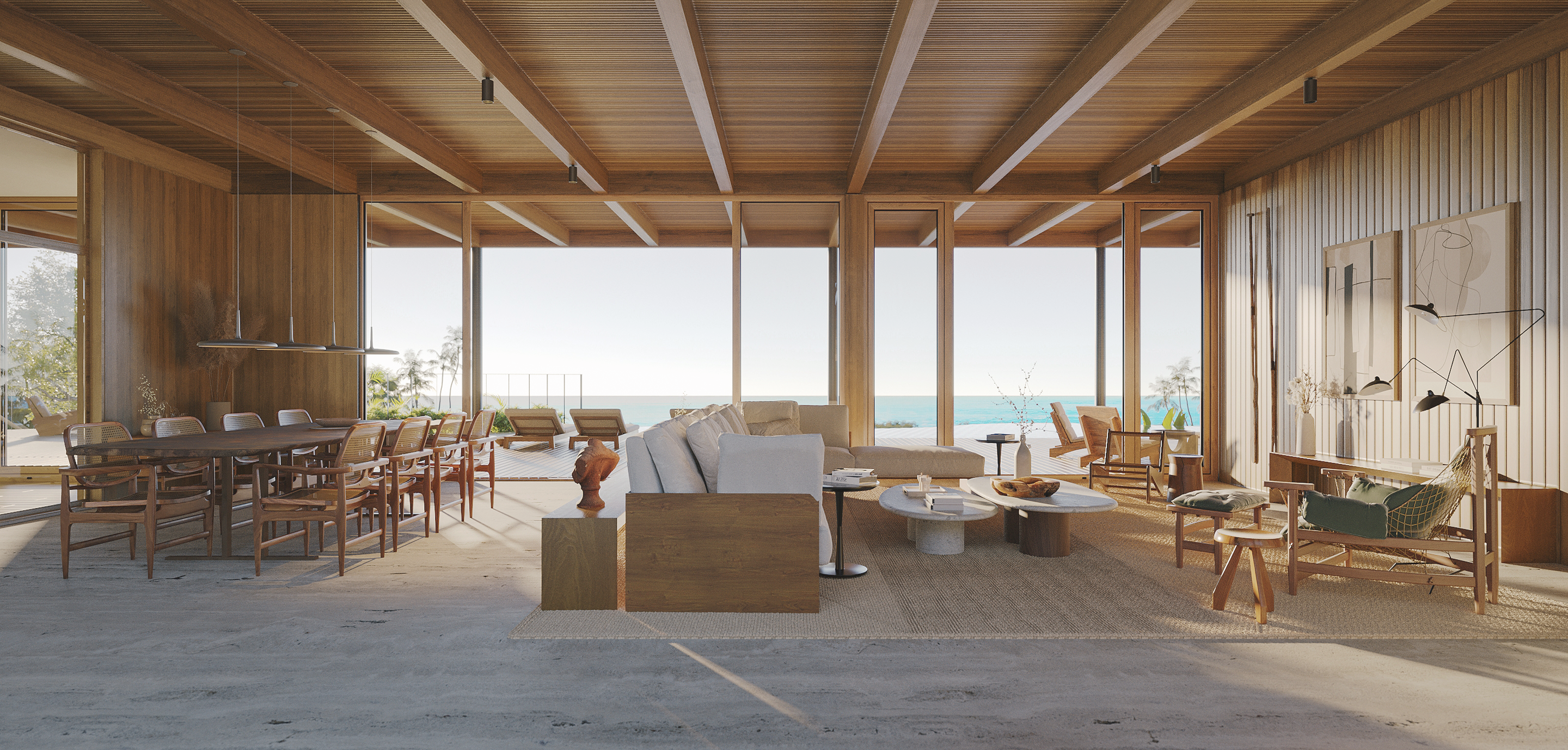 Perspectiva 3d vista casas