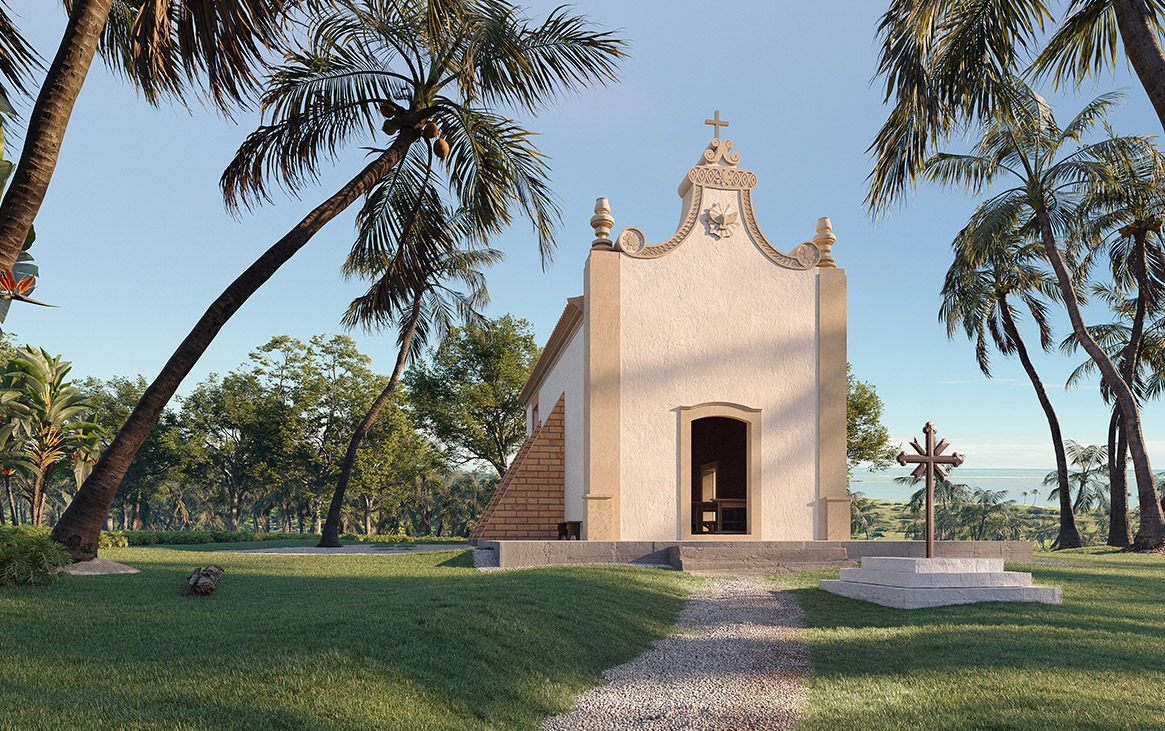 Perspectiva 3d Capela