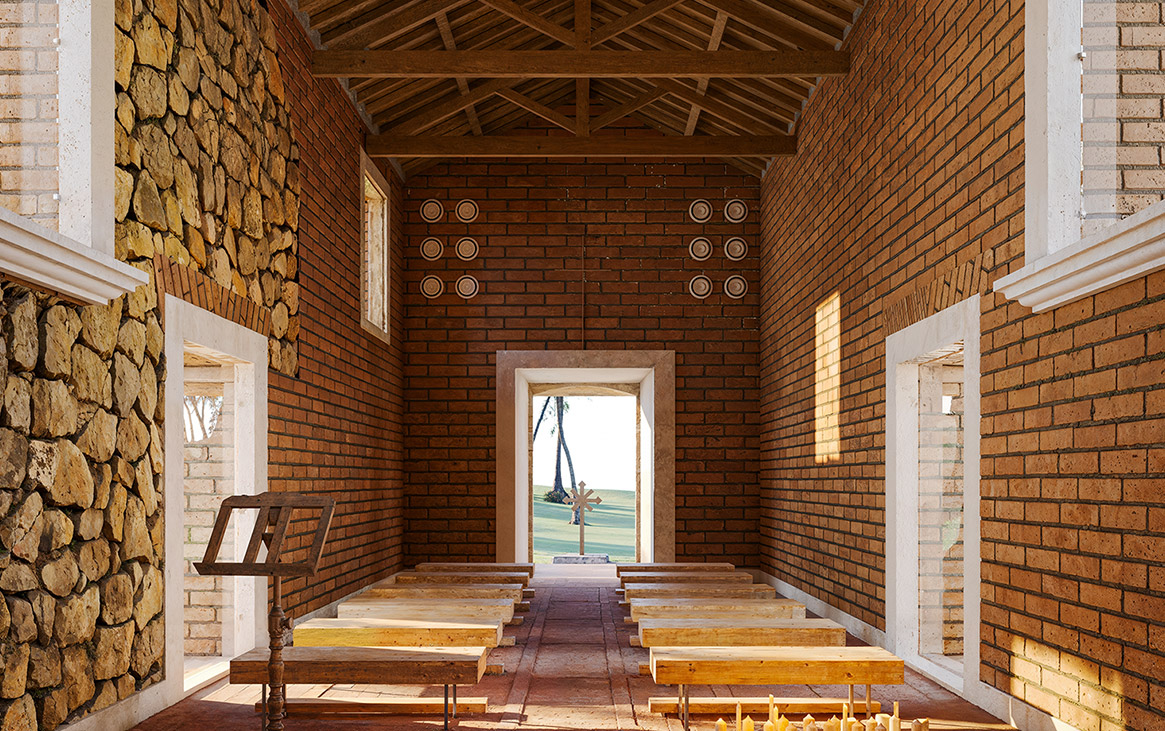 Perspectiva 3d Capela