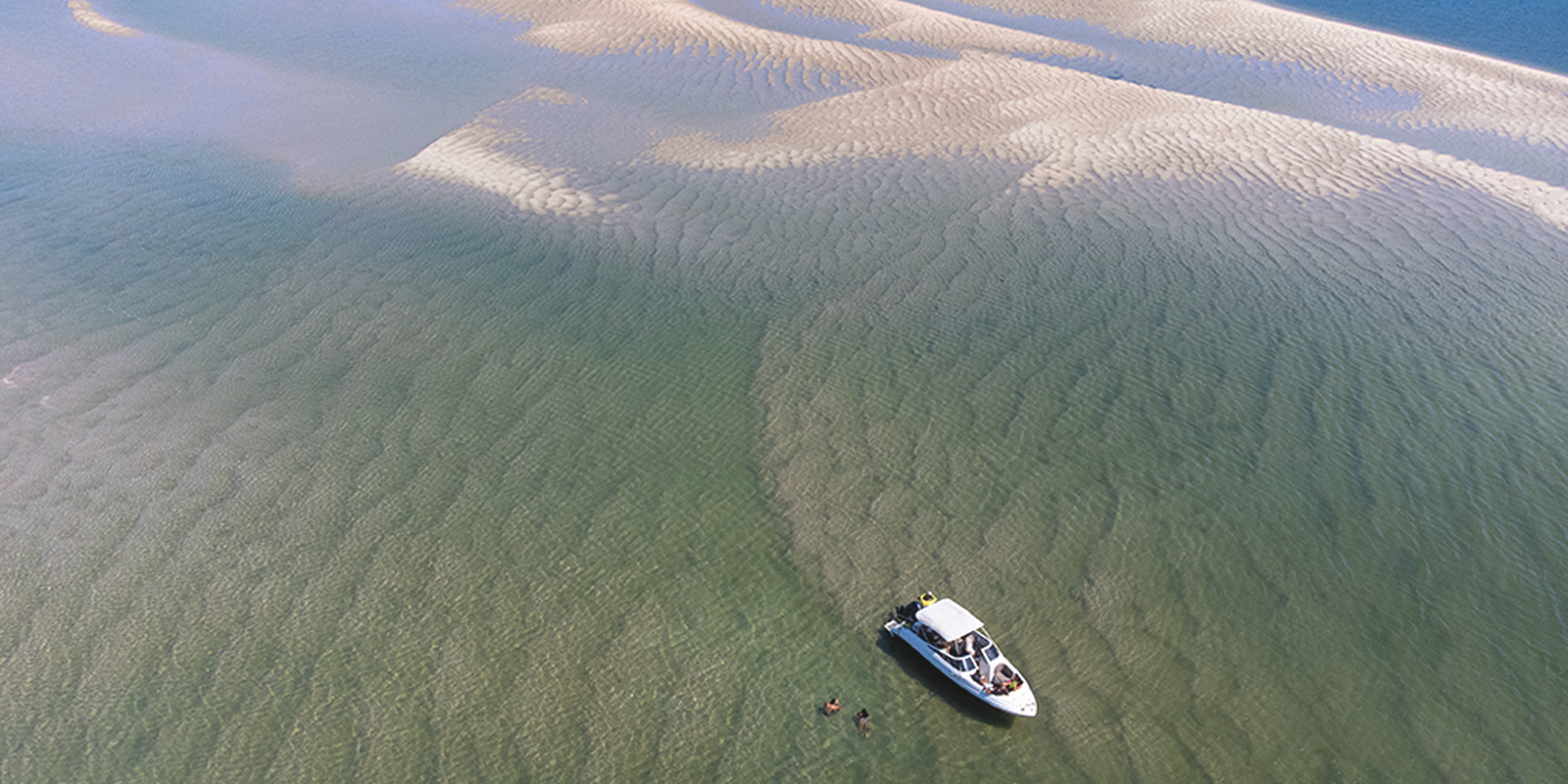 Vista aérea da praia