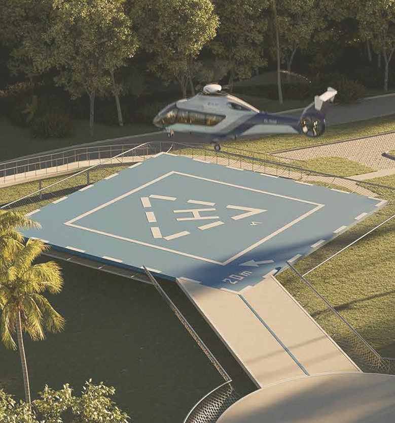 Perspectiva 3d Heliponto