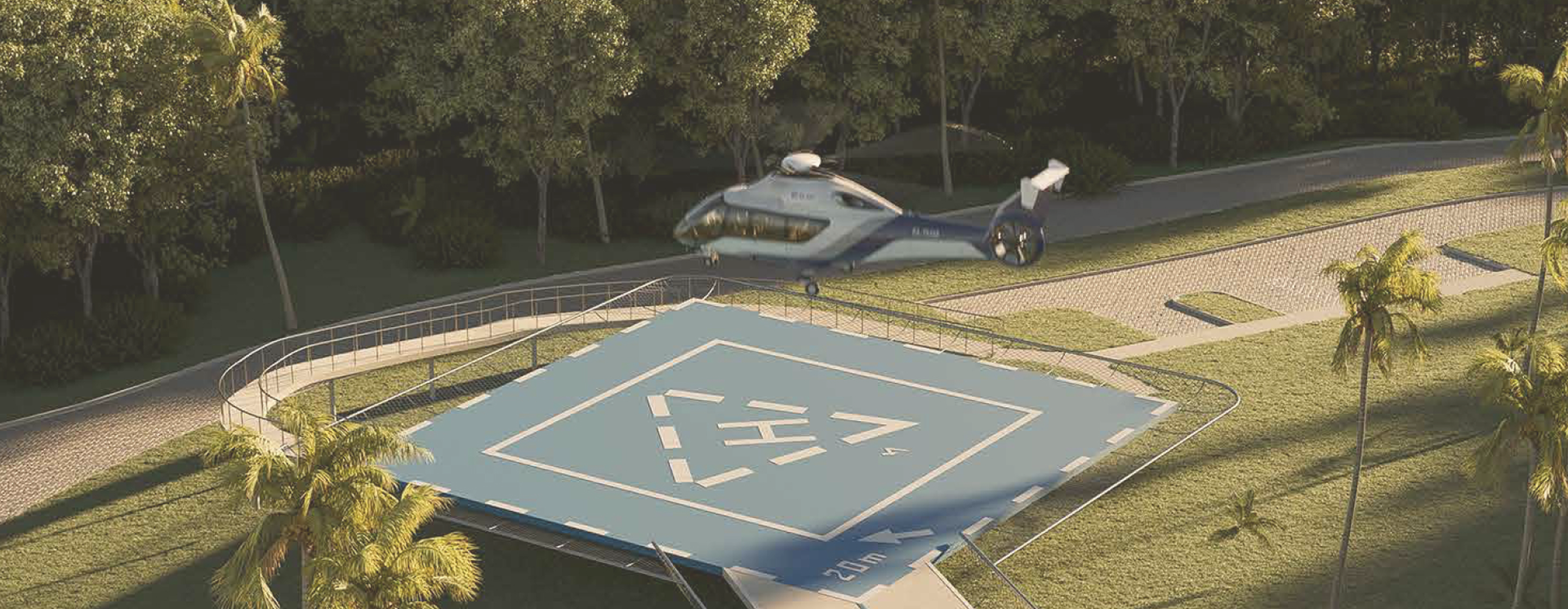 Perspectiva 3d Heliponto