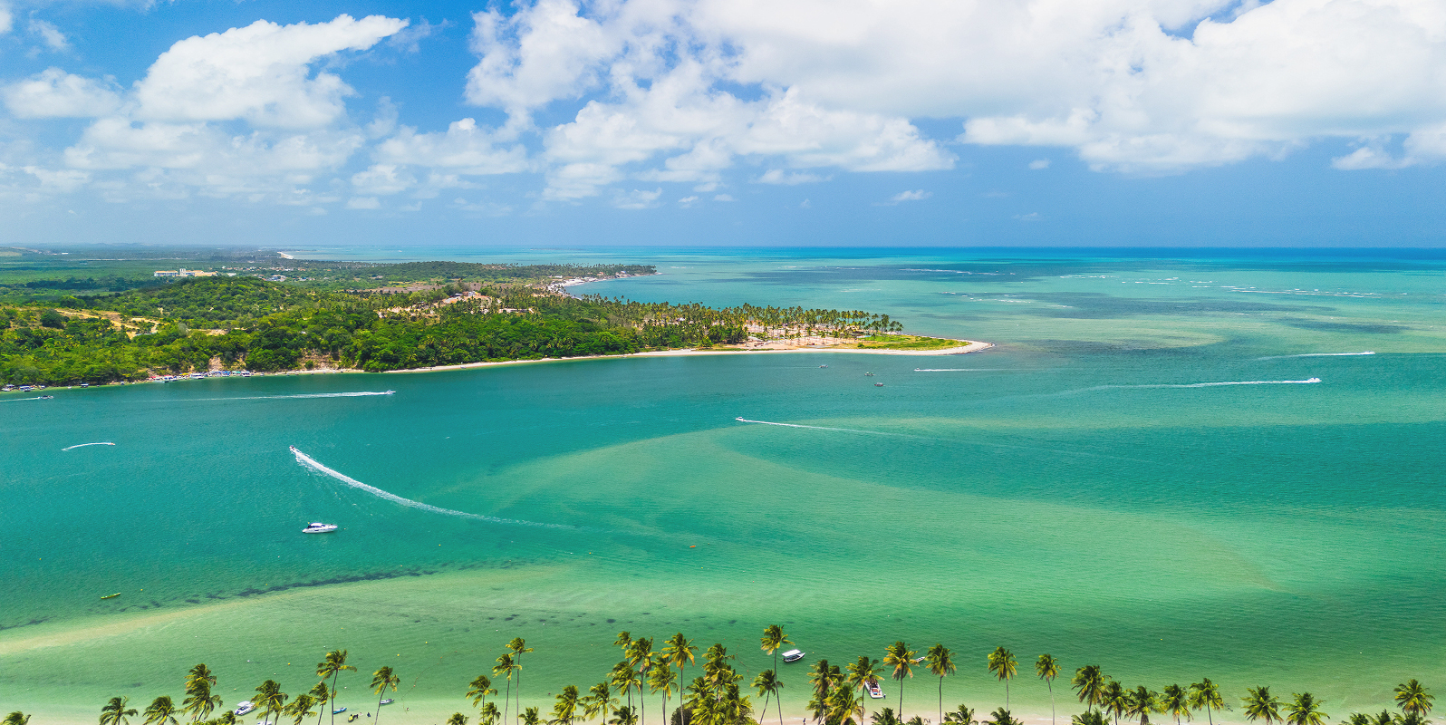 Vista aérea da praia
